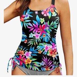 Floral Print Women's Bikini Top